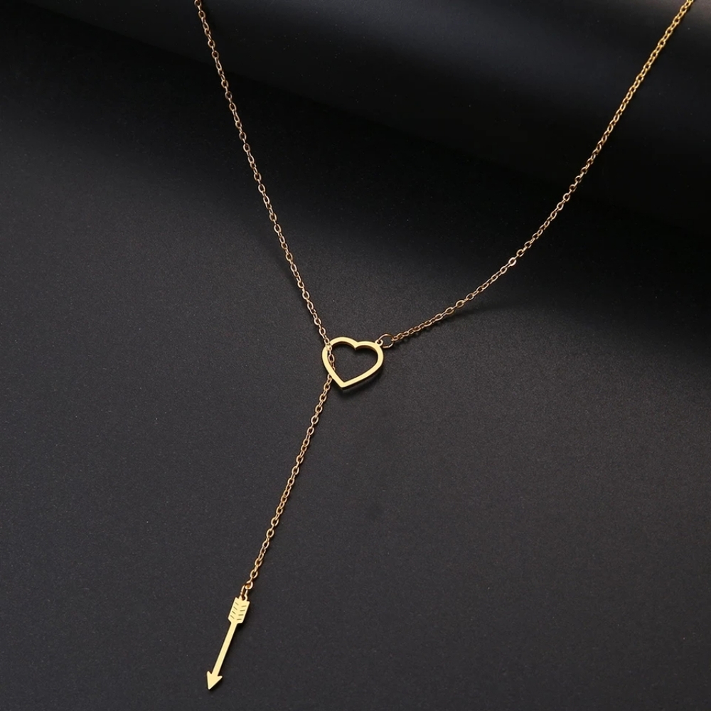 Love Me Like Cupid Long Lariat Necklace